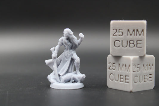Wood Elf Warband Minion Warrior Fighter Grunt Sword 2of3 32mm Miniature Dnd Skirmish