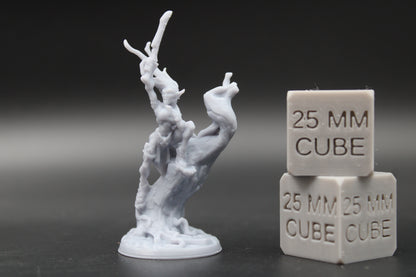 Wood Elf Warband Minion Warrior Fighter Grunt Sword Tree 1of3 32mm Miniature Dnd Skirmish