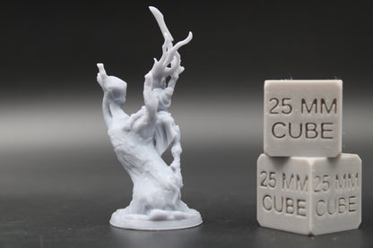Wood Elf Warband Minion Warrior Fighter Grunt Sword Tree 1of3 32mm Miniature Dnd Skirmish