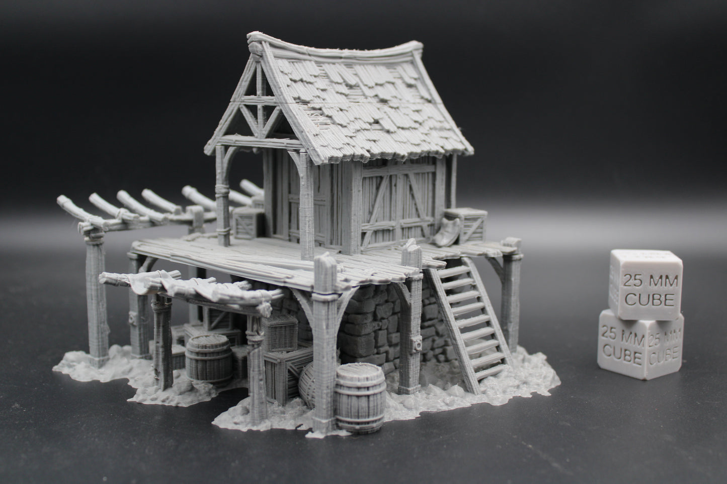 Tabletop Terrain Fantasy Store House Warehouse Ruin Dnd RPG Wargame Skirmish 28mm