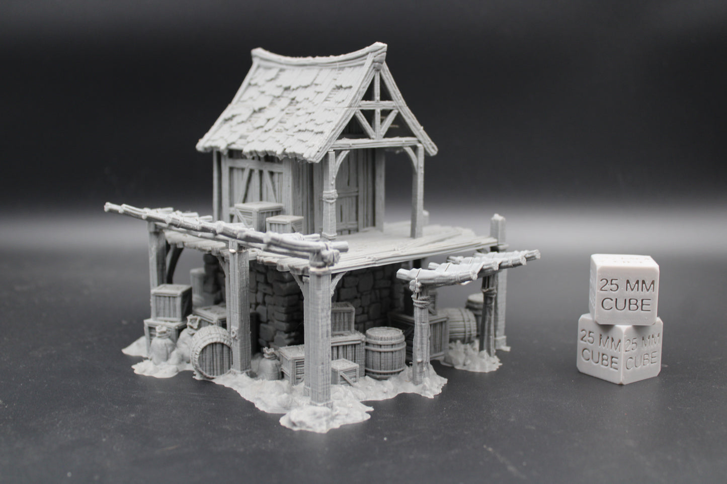 Tabletop Terrain Fantasy Store House Warehouse Ruin Dnd RPG Wargame Skirmish 28mm