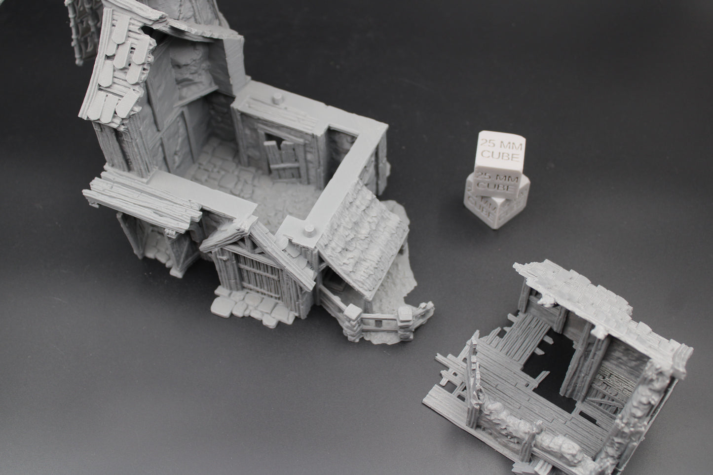 Tabletop Terrain Fantasy Windmill Grain Storage Ruin Dnd RPG Wargame Skirmish 28mm