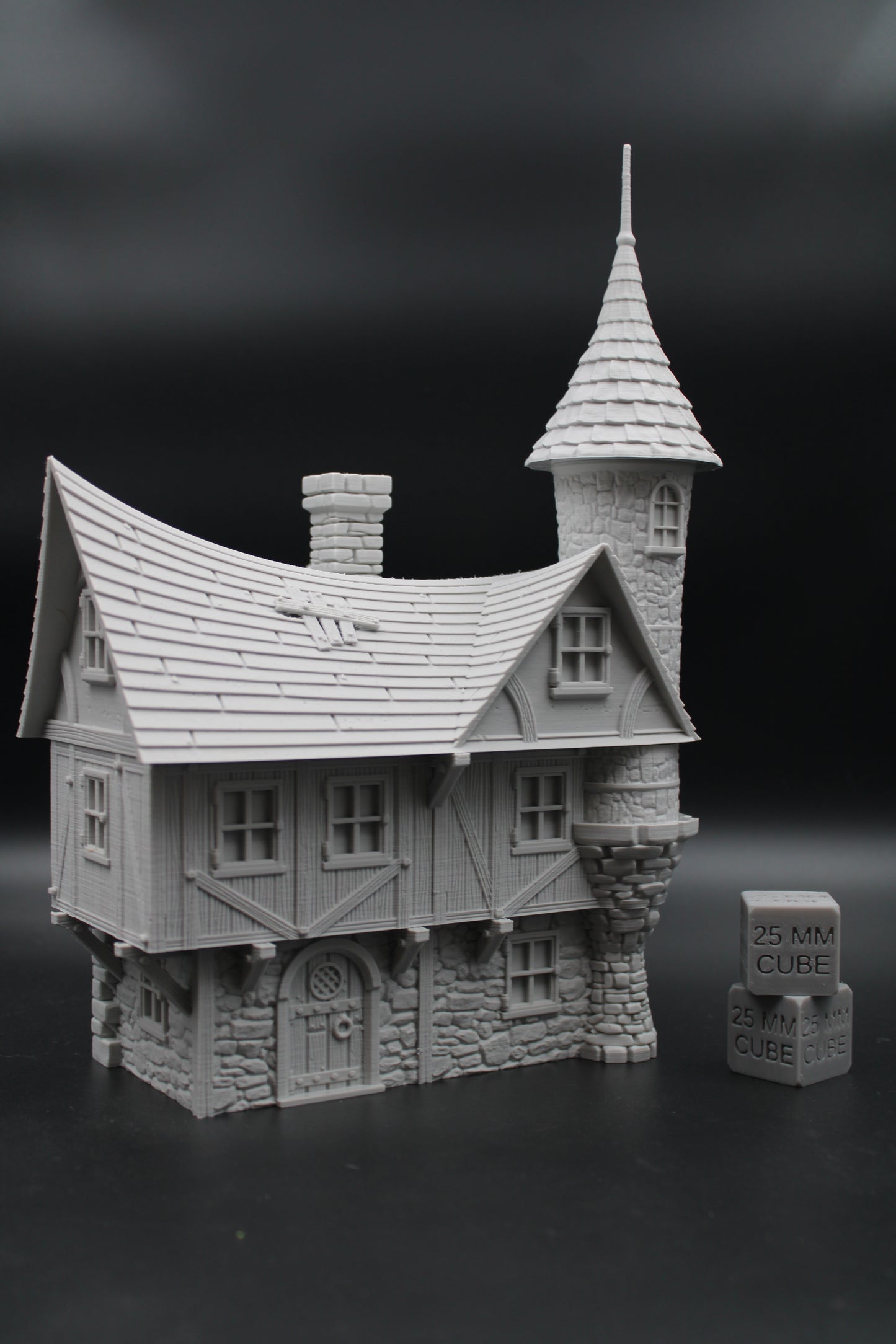 Tabletop Terrain Fantasy Tower Turrent House Dnd RPG wargame skirmish 28mm