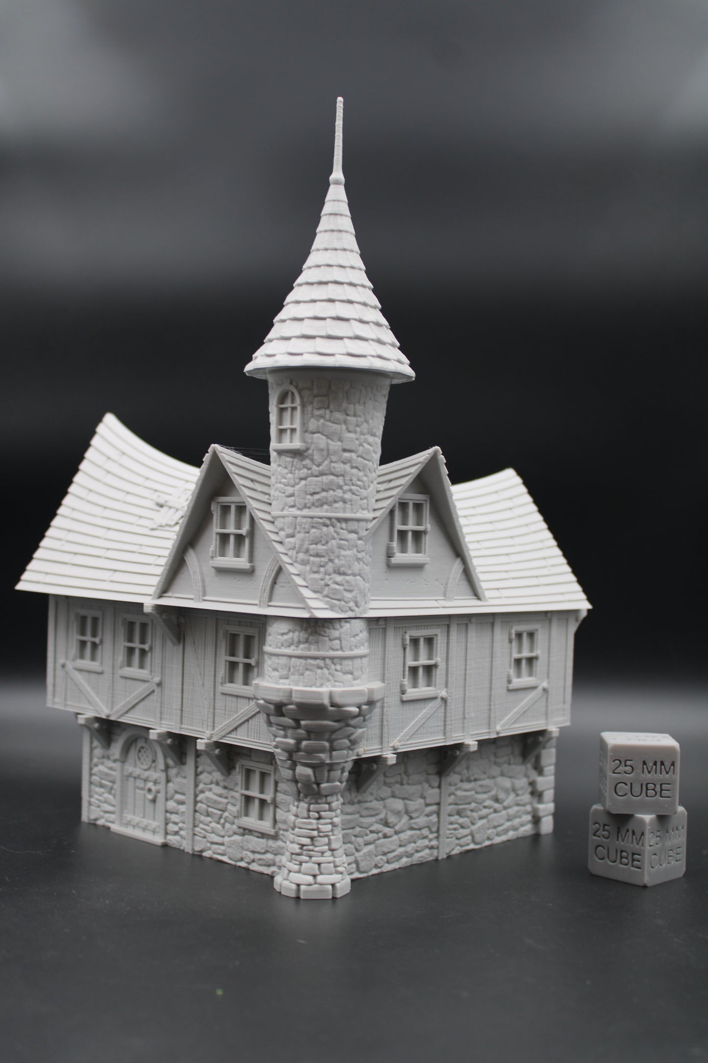 Tabletop Terrain Fantasy Tower Turrent House Dnd RPG wargame skirmish 28mm