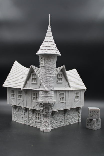 Tabletop Terrain Fantasy Tower Turrent House Dnd RPG wargame skirmish 28mm