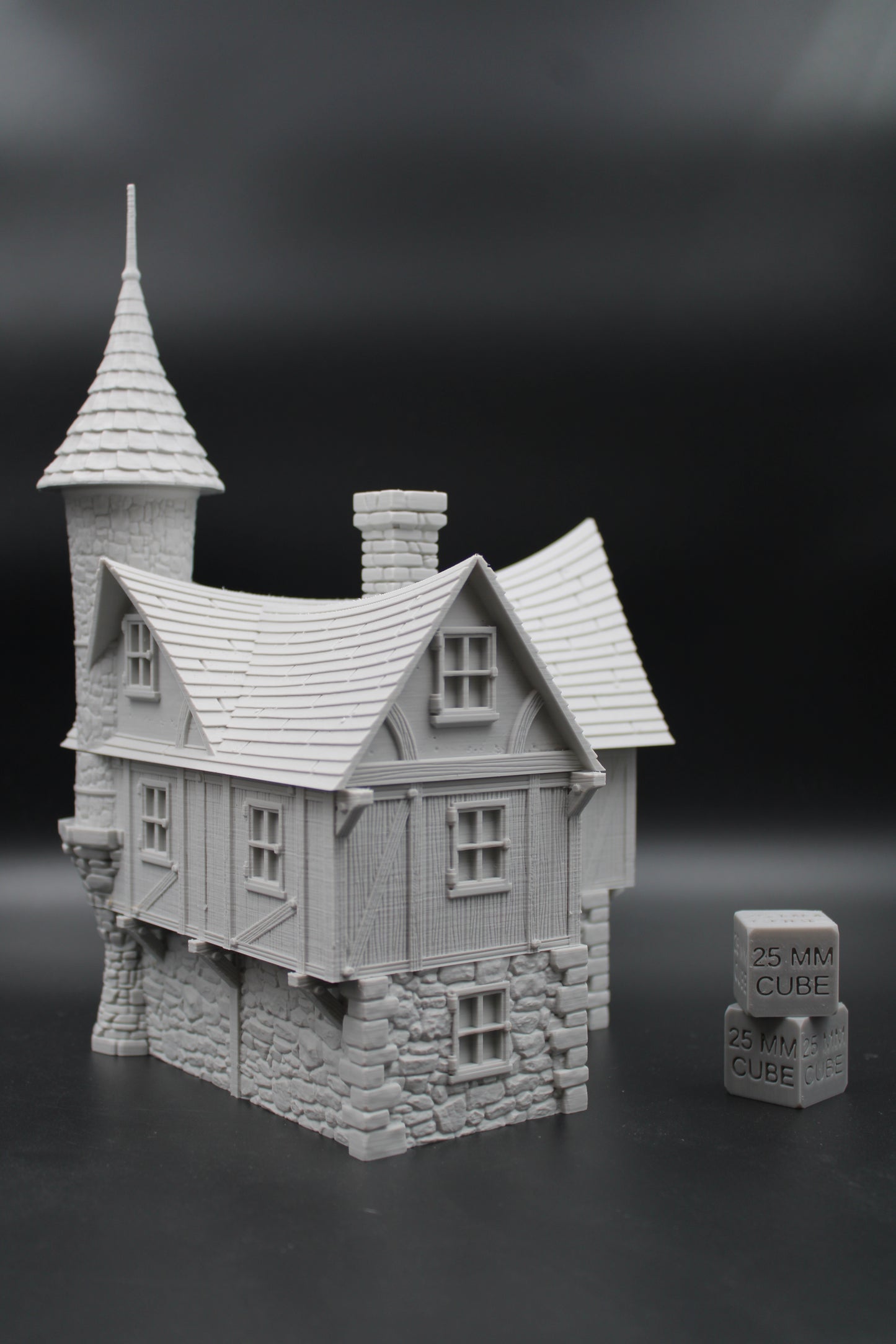 Tabletop Terrain Fantasy Tower Turrent House Dnd RPG wargame skirmish 28mm