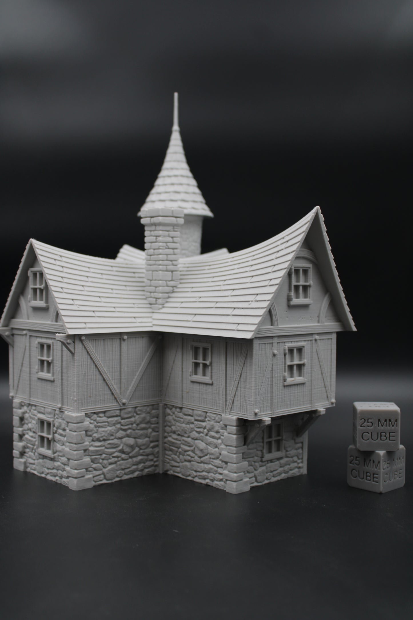 Tabletop Terrain Fantasy Tower Turrent House Dnd RPG wargame skirmish 28mm