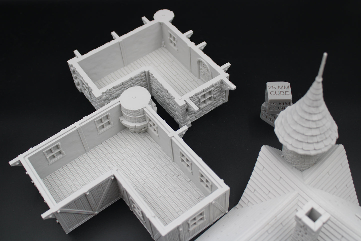 Tabletop Terrain Fantasy Tower Turrent House Dnd RPG wargame skirmish 28mm