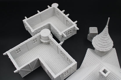 Tabletop Terrain Fantasy Tower Turrent House Dnd RPG wargame skirmish 28mm
