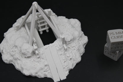 Tabletop Terrain Fantasy Mine Entrance Dnd RPG wargame skirmish 28mm