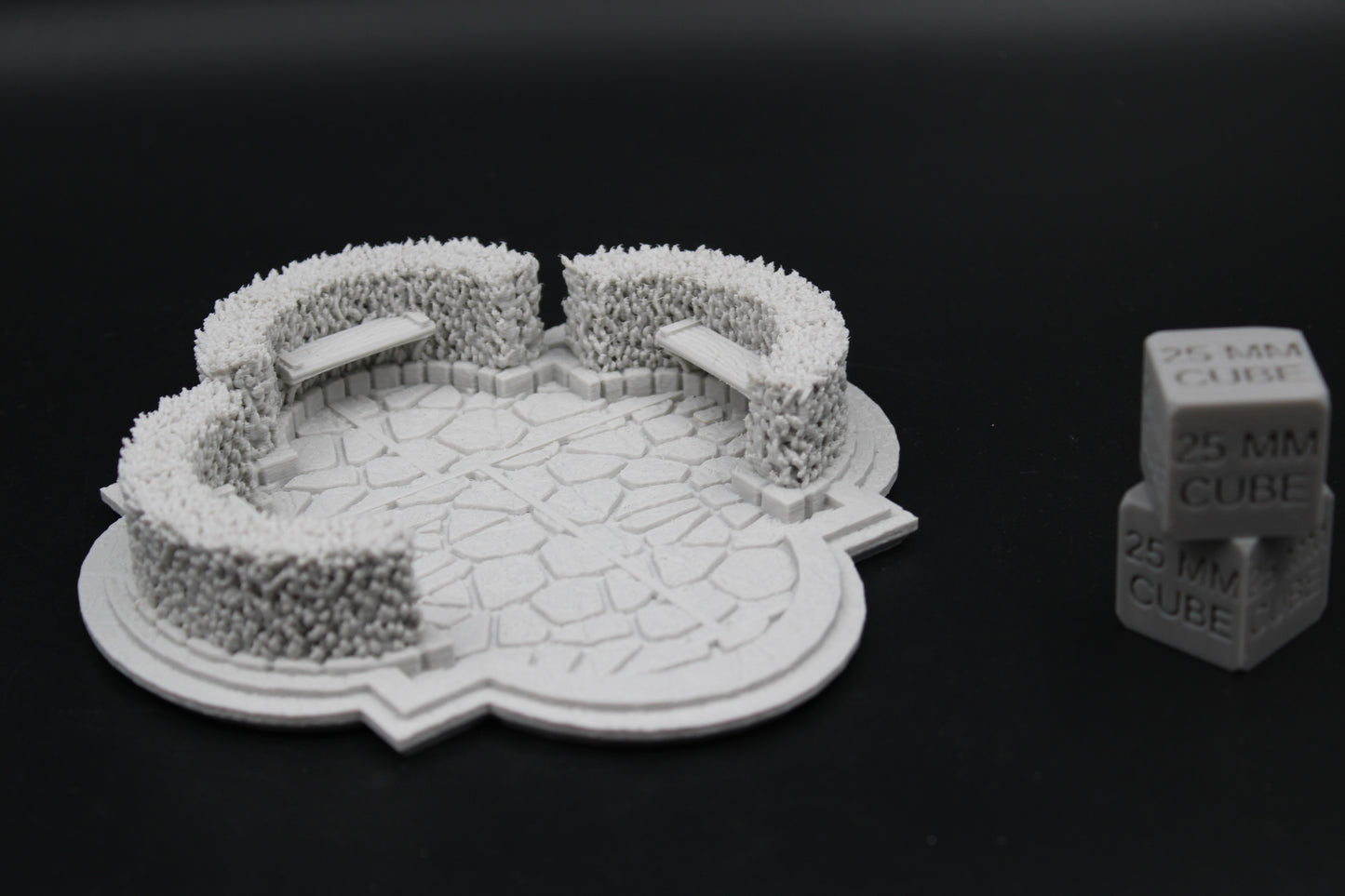 Tabletop Terrain Fantasy Town Center Square Plaza Hedge Dnd RPG wargame skirmish 28mm
