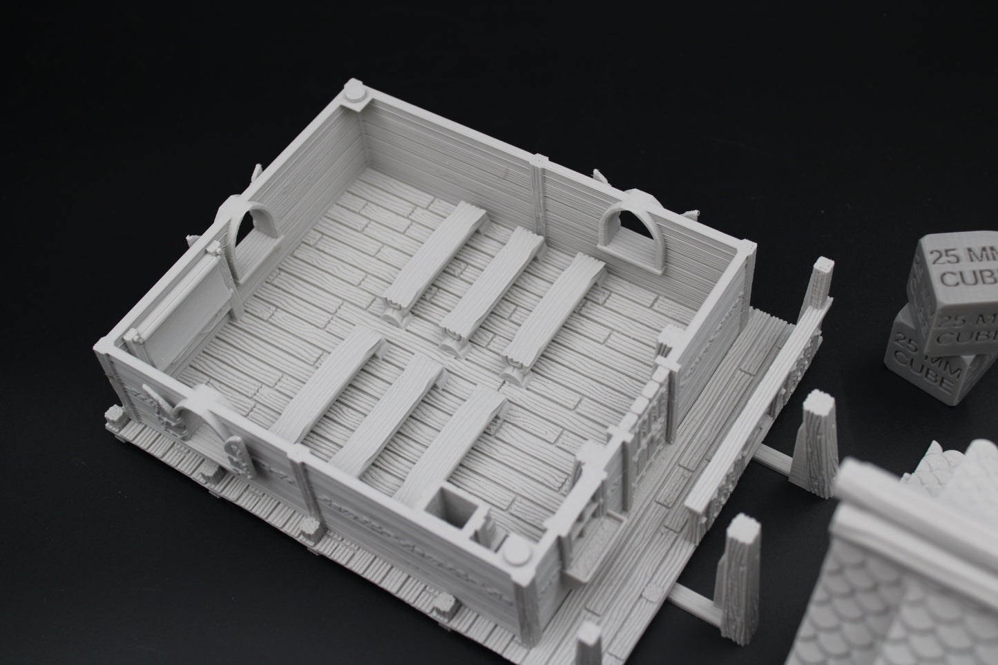 Tabletop Terrain Fantasy Viking Hall School Sanctuary Bell Tower Terrain Scenery