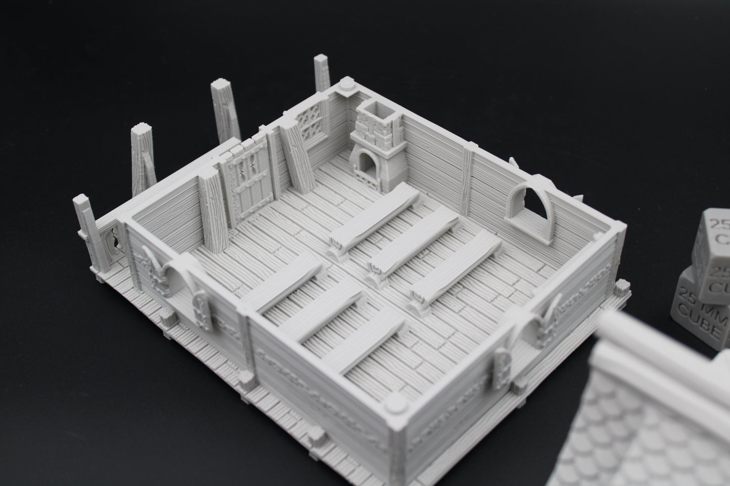 Tabletop Terrain Fantasy Viking Hall School Sanctuary Bell Tower Terrain Scenery