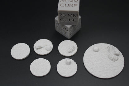 Miniature Bases Forest Grass 25mm 50mm Set Miniature Dnd RPG wargame skirmish