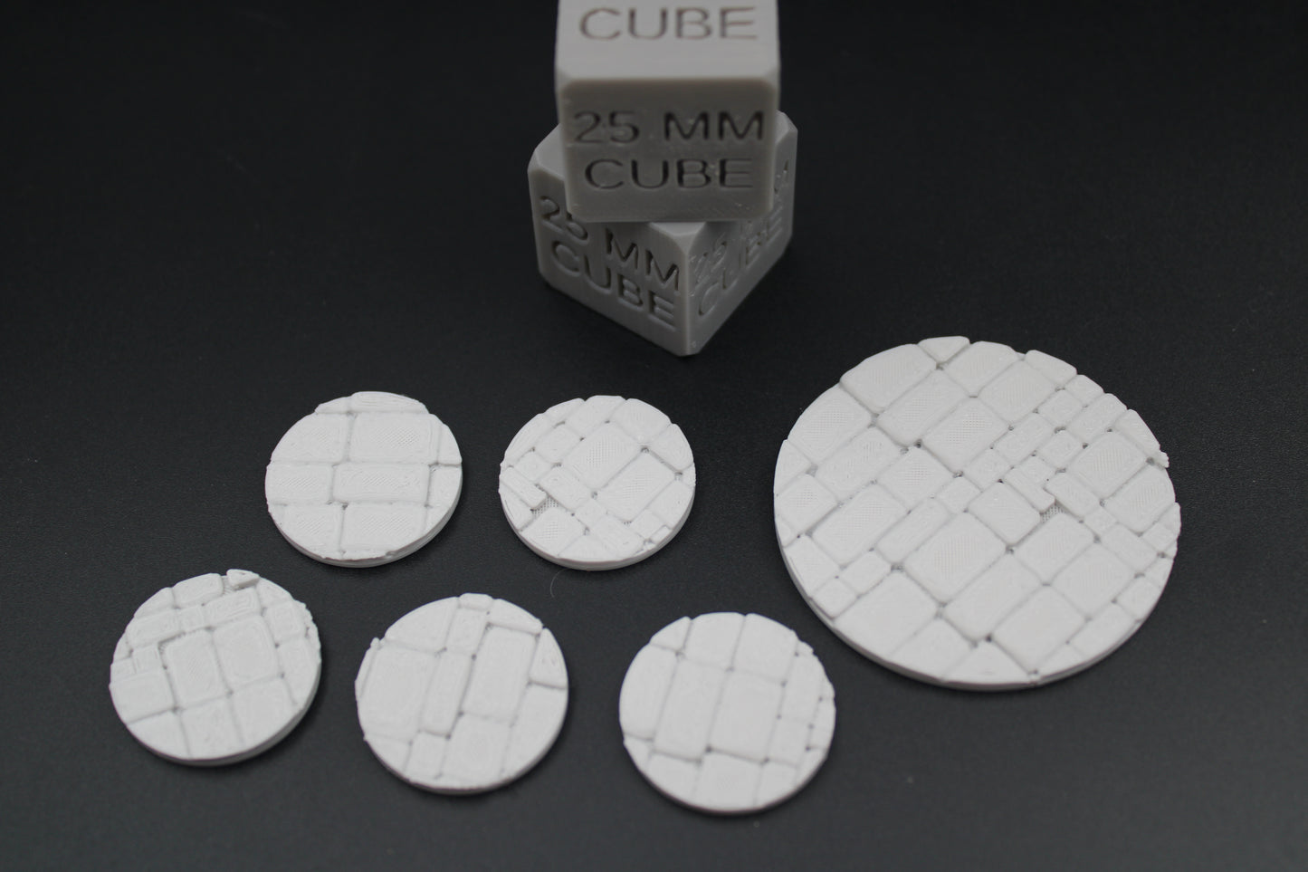 Miniature Bases Stone Brick 25mm 50mm Set Miniature Dnd RPG wargame skirmish