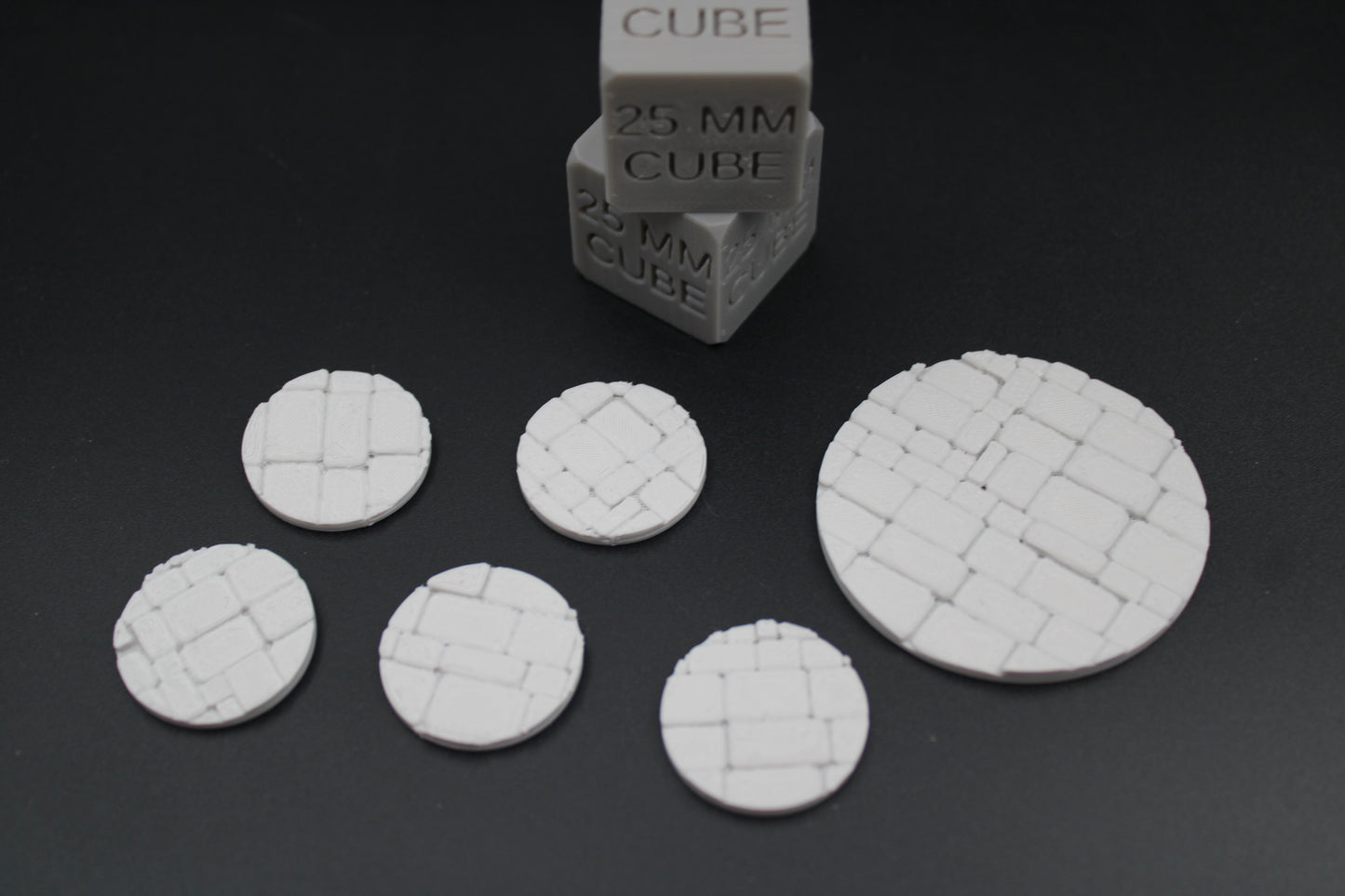 Miniature Bases Stone Brick 25mm 50mm Set Miniature Dnd RPG wargame skirmish