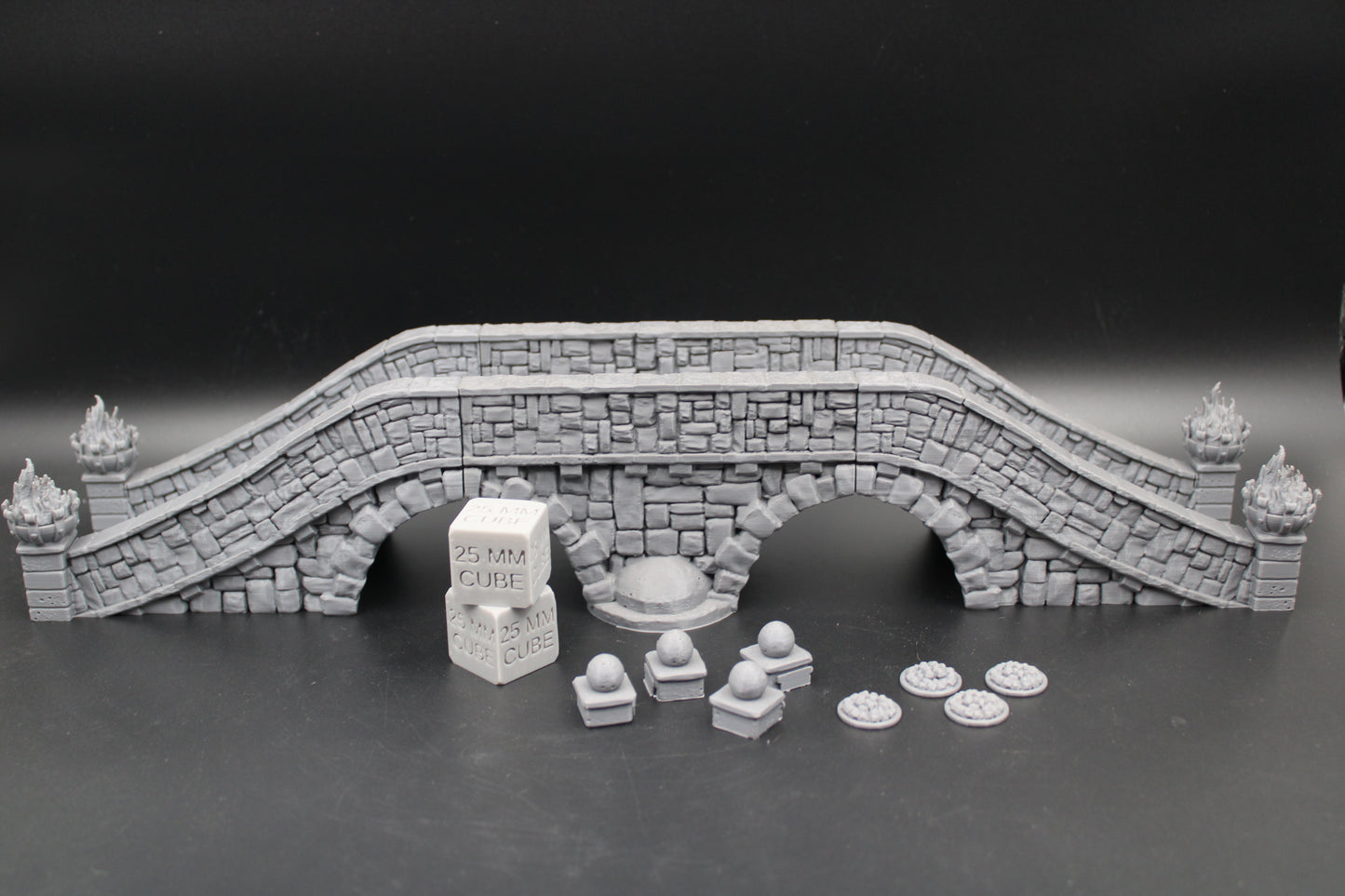 Tabletop Terrain Fantasy Large Modular Stone Bridge Dnd RPG wargame skirmish 28-32mm