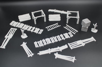 Tabletop Terrain Fantasy Modular Walkway Catwalk Platform Scatter Ruin Dnd RPG wargame skirmish 28-32mm