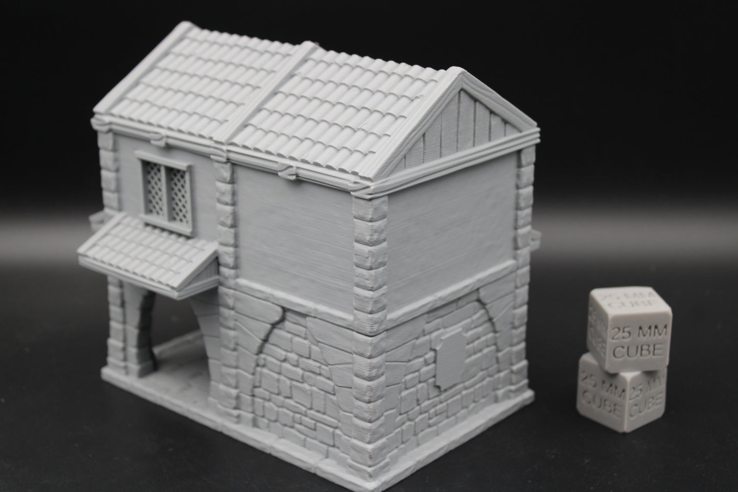 Tabletop Terrain Merchant Depot Warehouse Storehouse Dnd Rpg Wargame Skirmish 28-32mm
