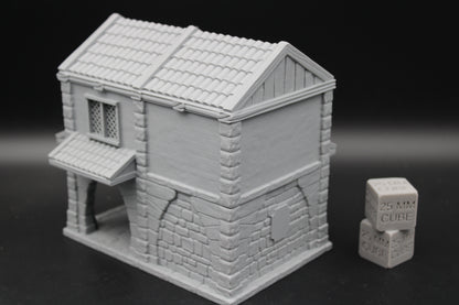 Tabletop Terrain Merchant Depot Warehouse Storehouse Dnd Rpg Wargame Skirmish 28-32mm