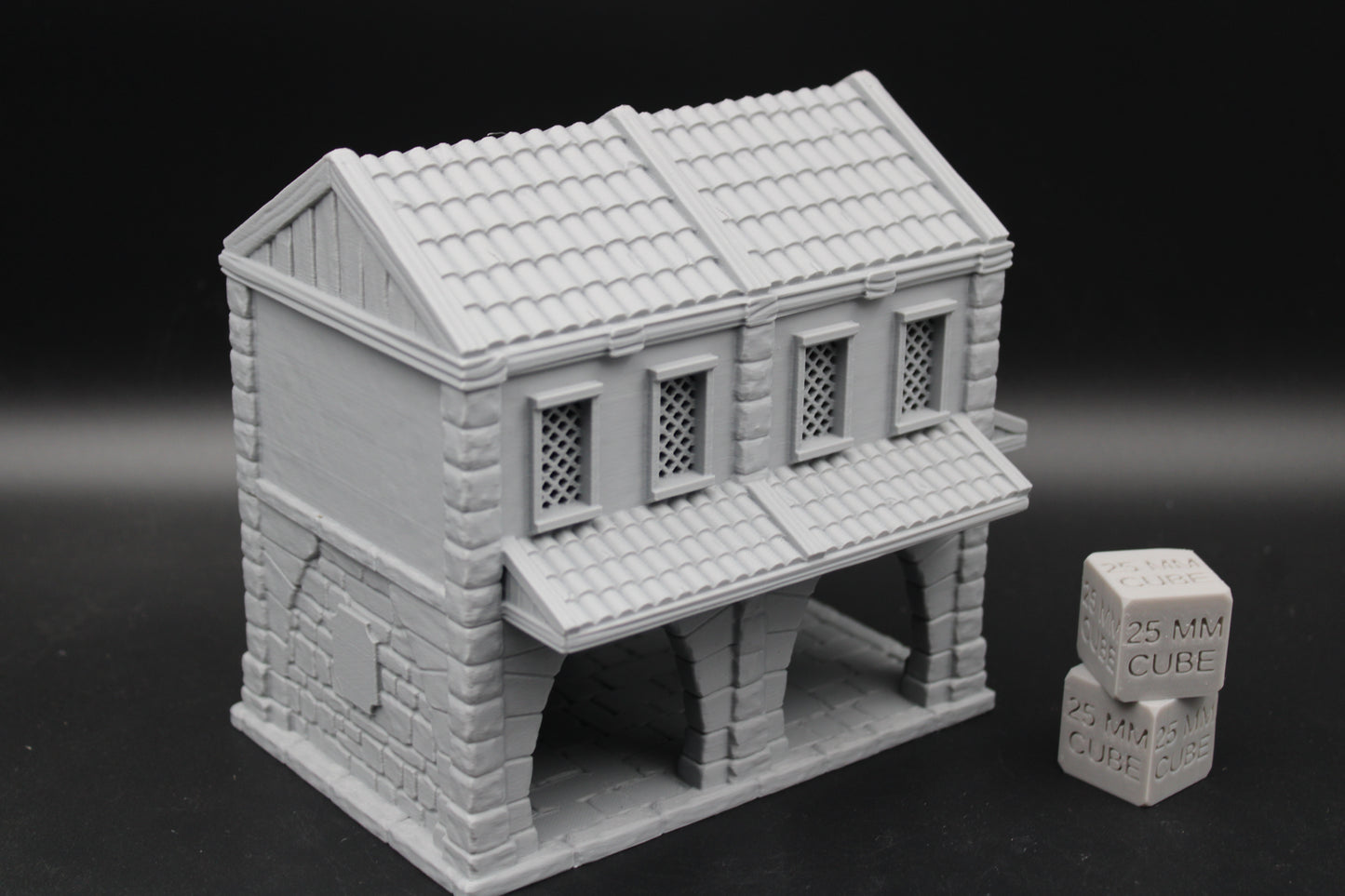 Tabletop Terrain Merchant Depot Warehouse Storehouse Dnd Rpg Wargame Skirmish 28-32mm