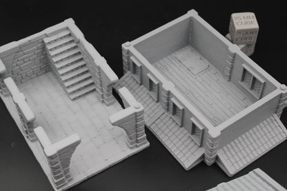 Tabletop Terrain Merchant Depot Warehouse Storehouse Dnd Rpg Wargame Skirmish 28-32mm