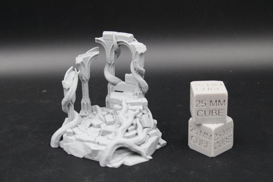 Tabletop Terrain Elven Fountain Ruin Dnd RPG wargame skirmish 28mm