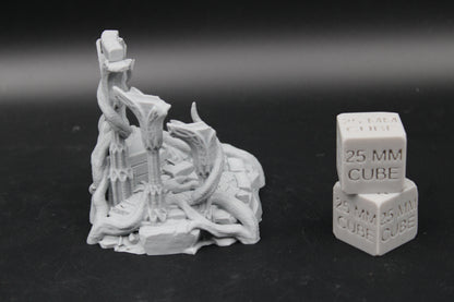 Tabletop Terrain Elven Fountain Ruin Dnd RPG wargame skirmish 28mm