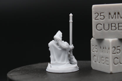 Halfling Adventurer Knight Paladin Great Axe 32mm Miniature Dnd Skirmish