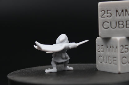 Mallard Duck Assassin Thief Dual Wield 28-32mm Miniature Dnd Skirmish