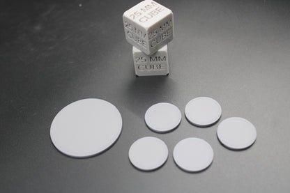 Miniature Flat Base 25mm 50mm Set Miniature Dnd RPG wargame skirmish