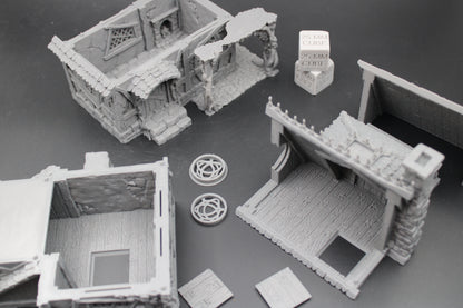 Tabletop Terrain Healers House Witch Wizard Hag Dnd RPG wargame skirmish 28mm