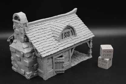 Tabletop Terrain Cottage House Dnd RPG wargame skirmish 28 32mm