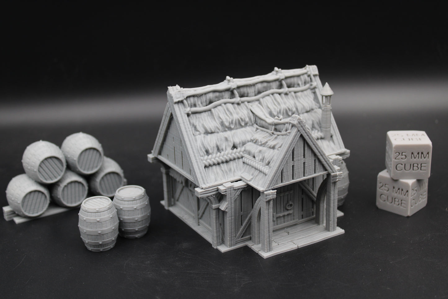 Tabletop Terrain Fantasy Ale Wine Storehouse Warehouse Dnd RPG wargame skirmish 28mm