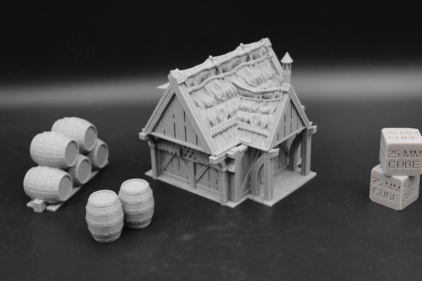 Tabletop Terrain Fantasy Ale Wine Storehouse Warehouse Dnd RPG wargame skirmish 28mm