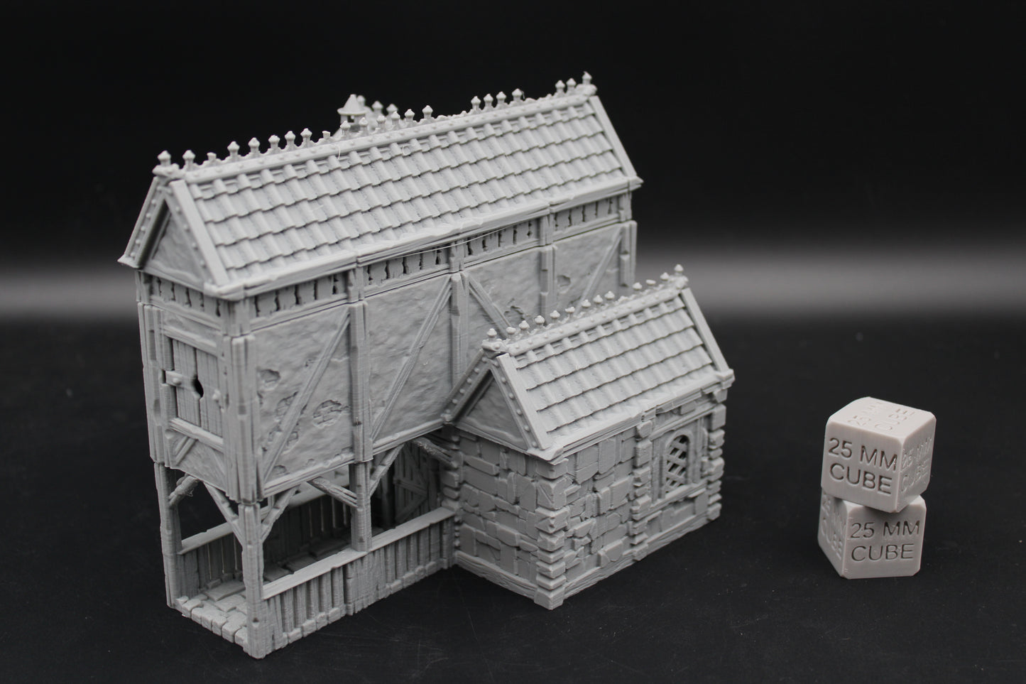 Tabletop Terrain Stone House 6of19 Town City Dnd RPG wargame skirmish 28-32mm