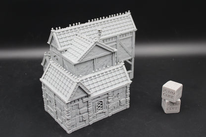 Tabletop Terrain Stone House 6of19 Town City Dnd RPG wargame skirmish 28-32mm