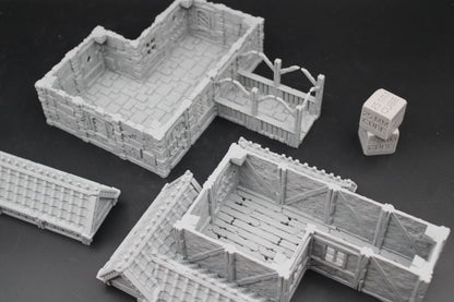 Tabletop Terrain Stone House 6of19 Town City Dnd RPG wargame skirmish 28-32mm