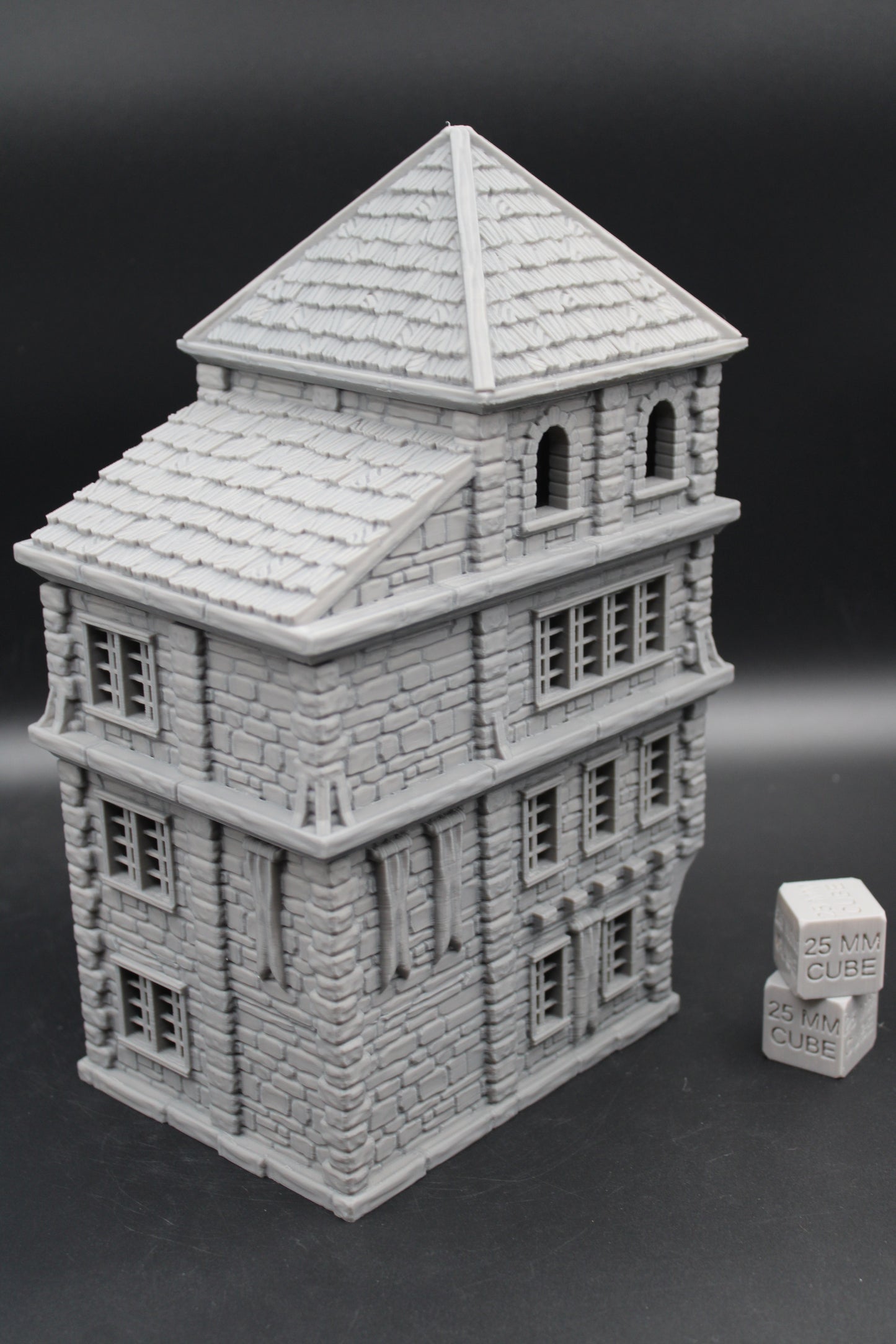 Tabletop Terrain Seaside Wood Roof 4 Story House Dnd Rpg Wargame Skirmish 28-32mm