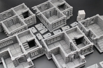 Tabletop Terrain Seaside Wood Roof 5 Story House Dnd Rpg Wargame Skirmish 28-32mm