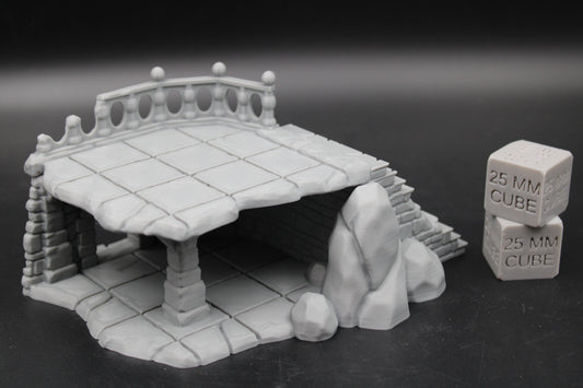 Tabletop Terrain Seaside Manor House Ruin Dnd Rpg Wargame Skirmish 28-32mm