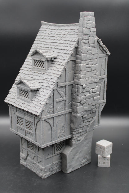 Tabletop Terrain Large 4 story Medieval Estate House Dnd RPG wargame skirmish 28mm