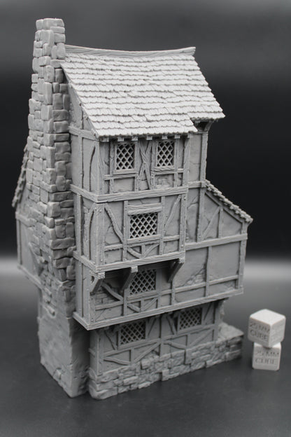 Tabletop Terrain Large 4 story Medieval Estate House Dnd RPG wargame skirmish 28mm