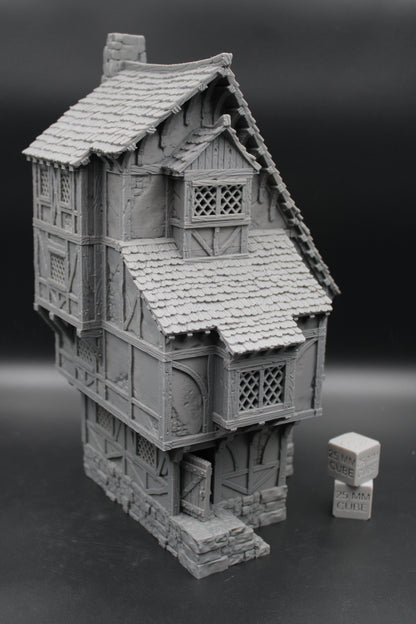 Tabletop Terrain Large 4 story Medieval Estate House Dnd RPG wargame skirmish 28mm