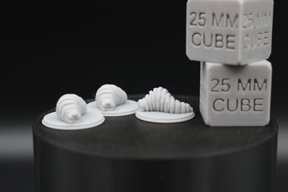 Maggot Grub Worm Carrion Flesh Larva Set of 3 28mm 32mm Miniature Dnd RPG Skirmish