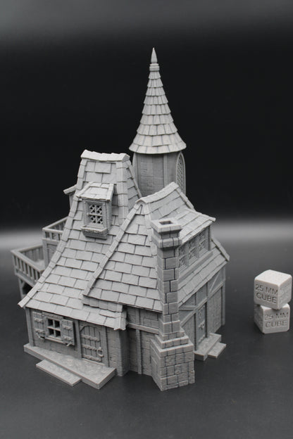 Tabletop Terrain Fantasy Royal Retreat Cottage House Dnd RPG wargame skirmish 28mm