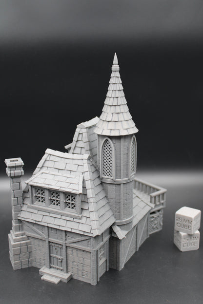 Tabletop Terrain Fantasy Royal Retreat Cottage House Dnd RPG wargame skirmish 28mm
