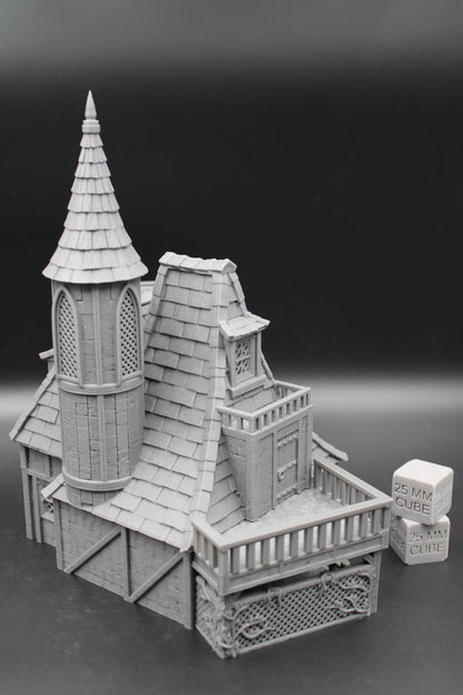 Tabletop Terrain Fantasy Royal Retreat Cottage House Dnd RPG wargame skirmish 28mm