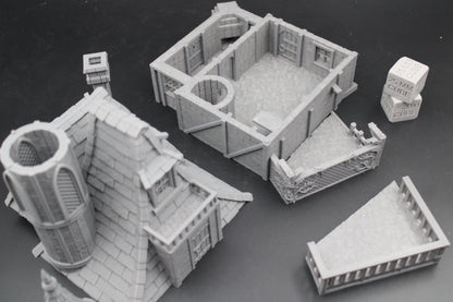 Tabletop Terrain Fantasy Royal Retreat Cottage House Dnd RPG wargame skirmish 28mm