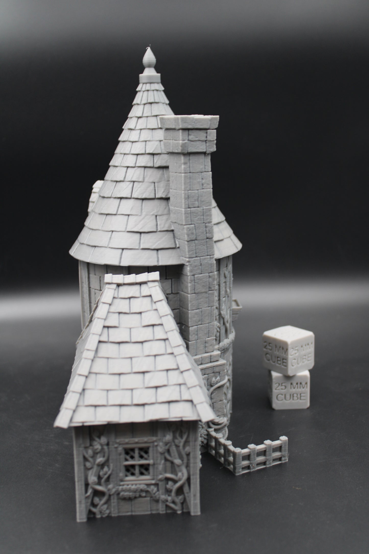 Tabletop Terrain Fantasy Young Wizard Tower House Dnd RPG wargame skirmish 28mm